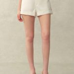 Barney A Line Cuffed Cargo Short in Linen Blend