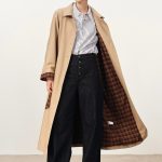 Barga Single Breasted Long Trench Coat in Cotton