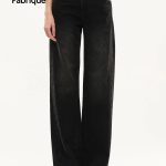 Balled Straight Leg Jeans in Cotton Denim